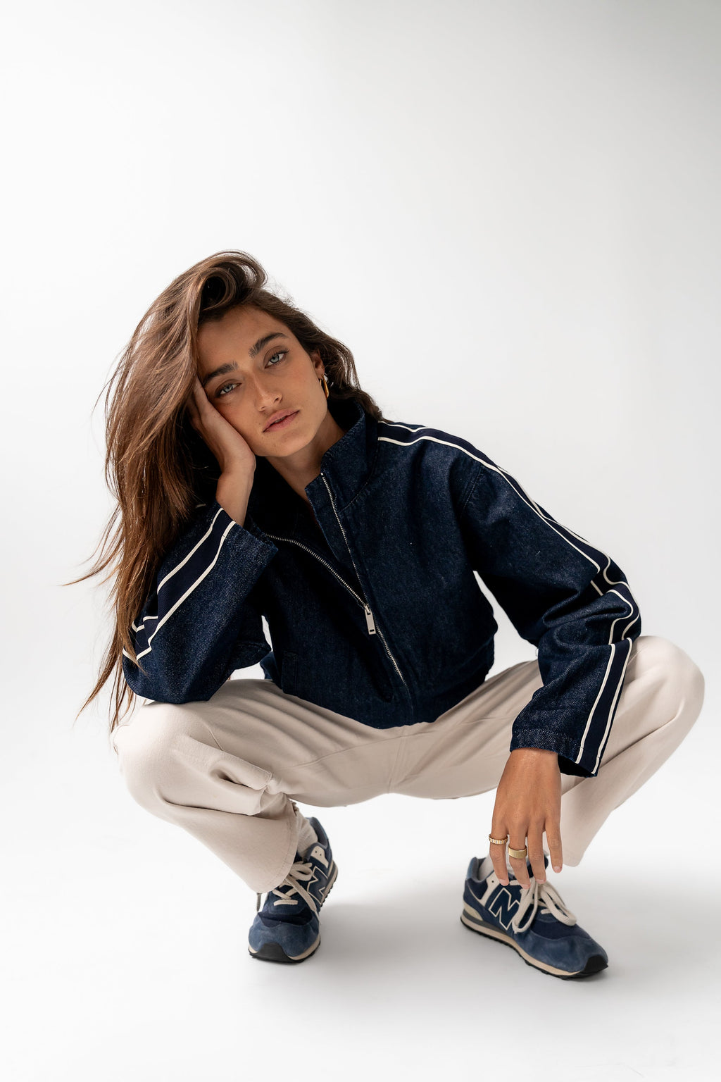 Scottie Barrel Jeans in Ecru