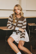 Bennie Striped Cardigan