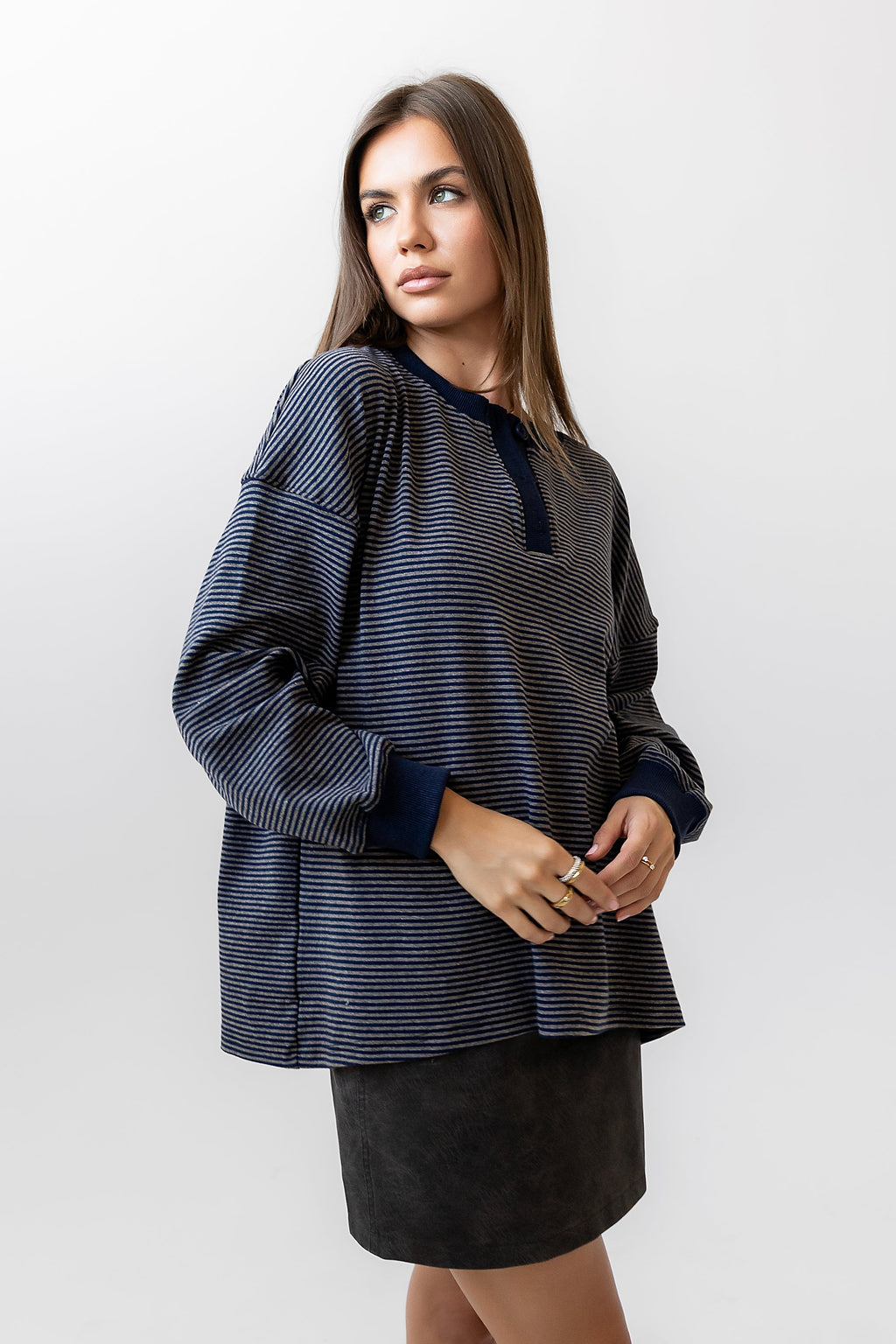 Skye Oversized Striped Top