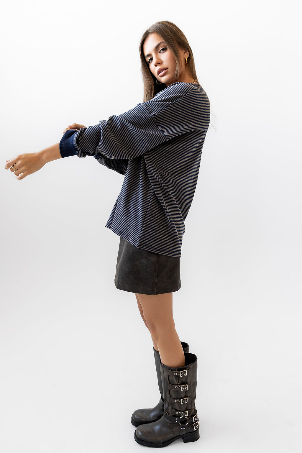 Skye Oversized Striped Top