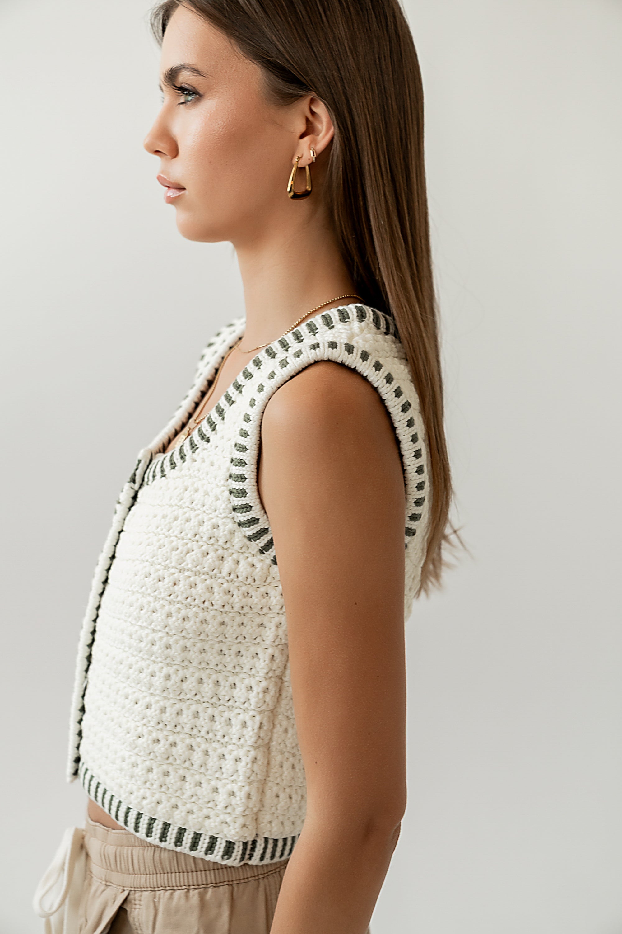 Malia Knit Tank in Olive