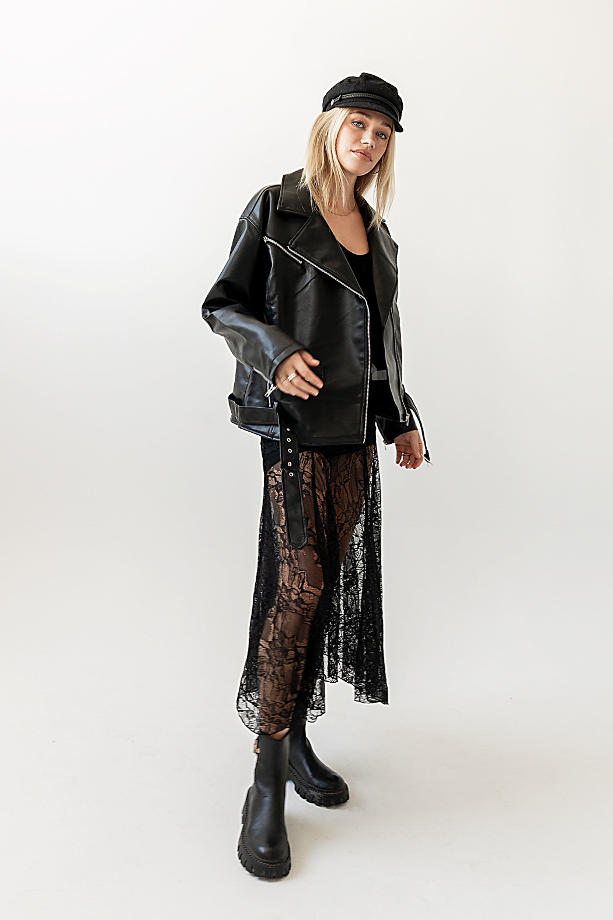 Kylie Vegan Moto Jacket