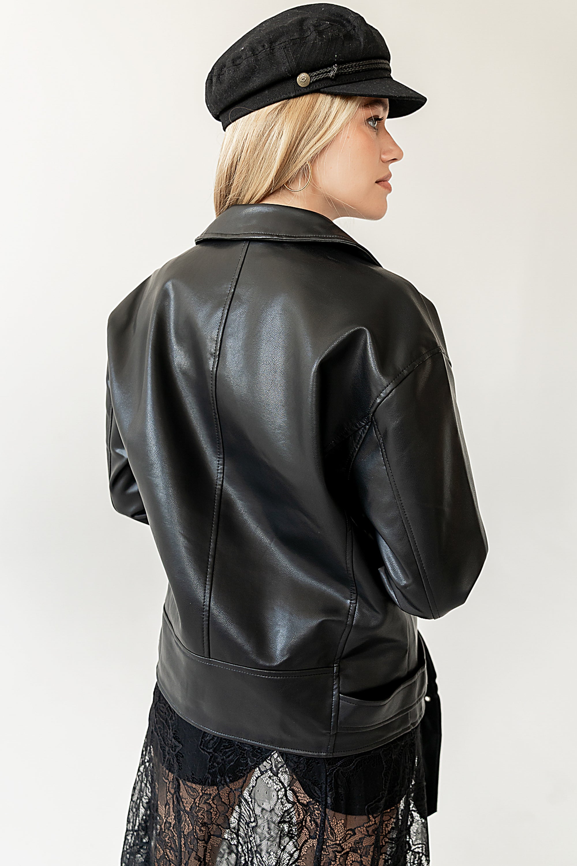 Kylie Vegan Moto Jacket