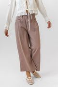 Casey Cropped Wide Leg Pants in Mauve
