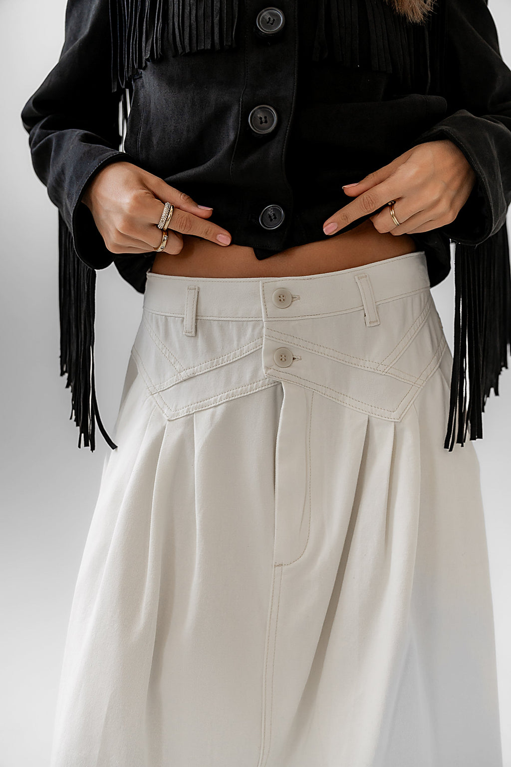 Eddie Denim Maxi Skirt