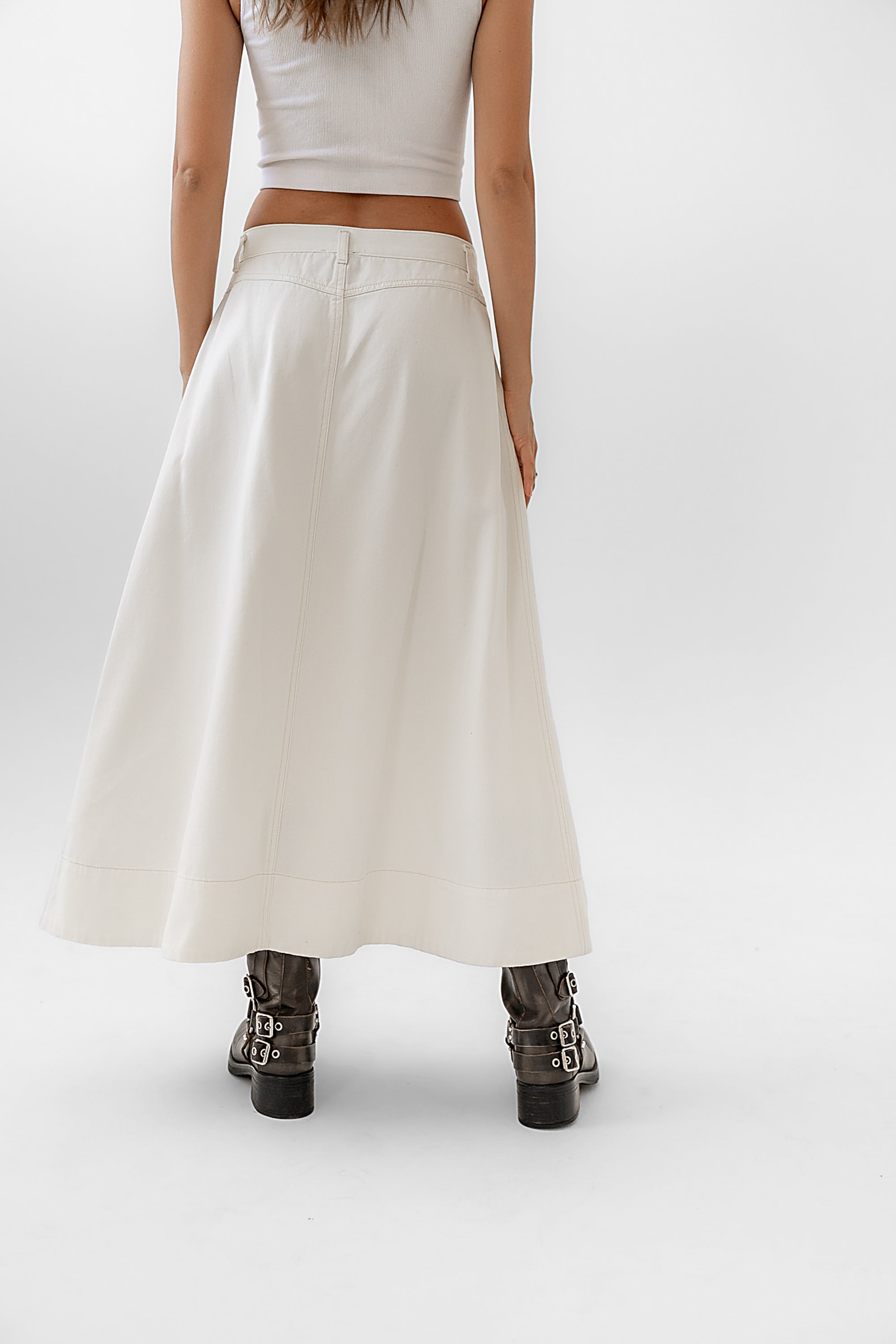 Eddie Denim Maxi Skirt