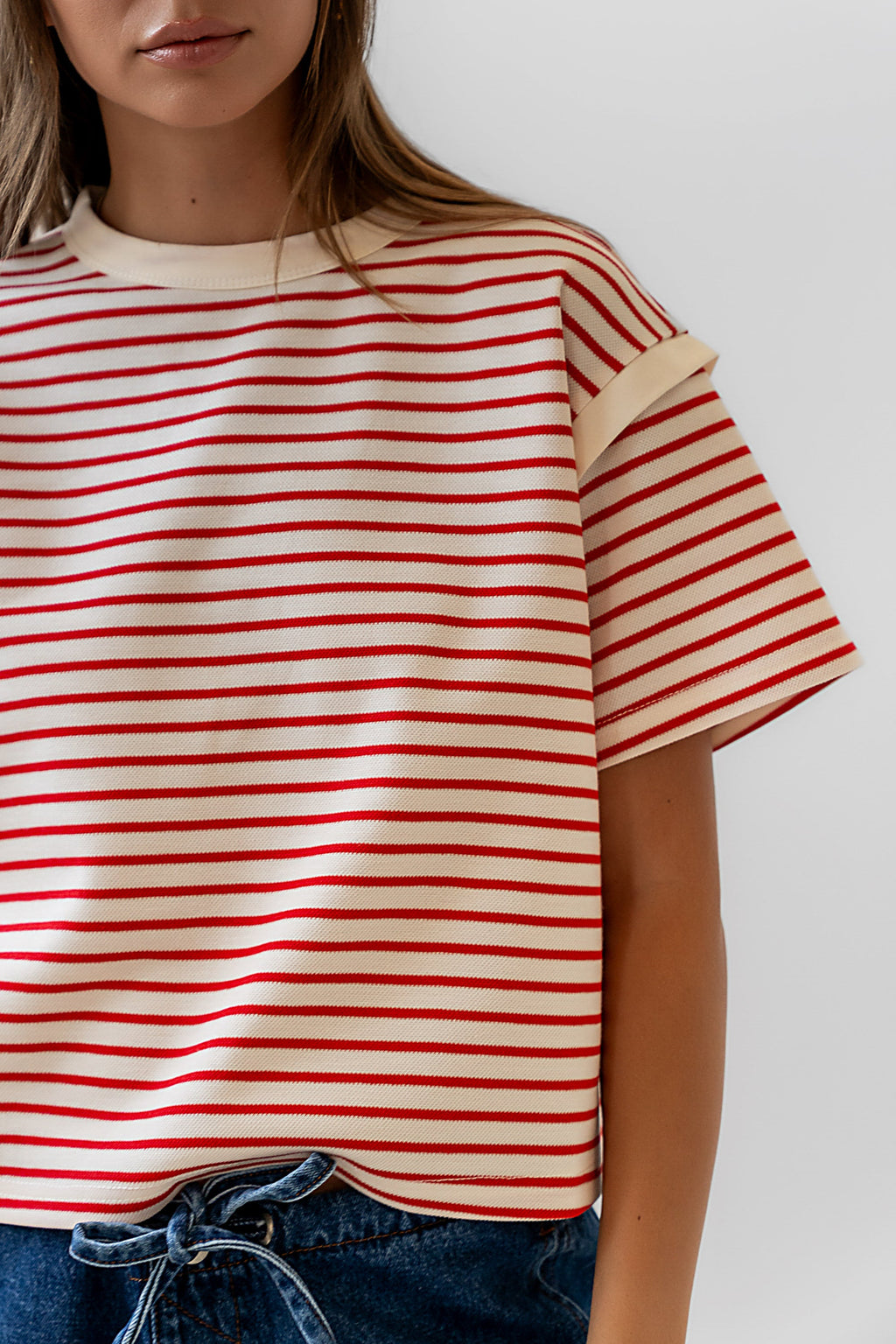 Ryker Striped T-Shirt in Red
