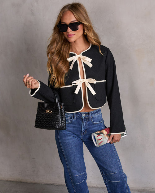 Boulevard Stroll Front Tie Jacket