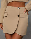 Modern Edit Suiting Mini Skirt