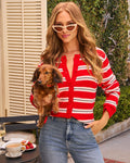 Boulevard Breeze Striped Cardigan