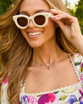 Posey Round Frame Sunglasses