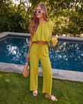 Spring Renew Cap Sleeve Crop Top